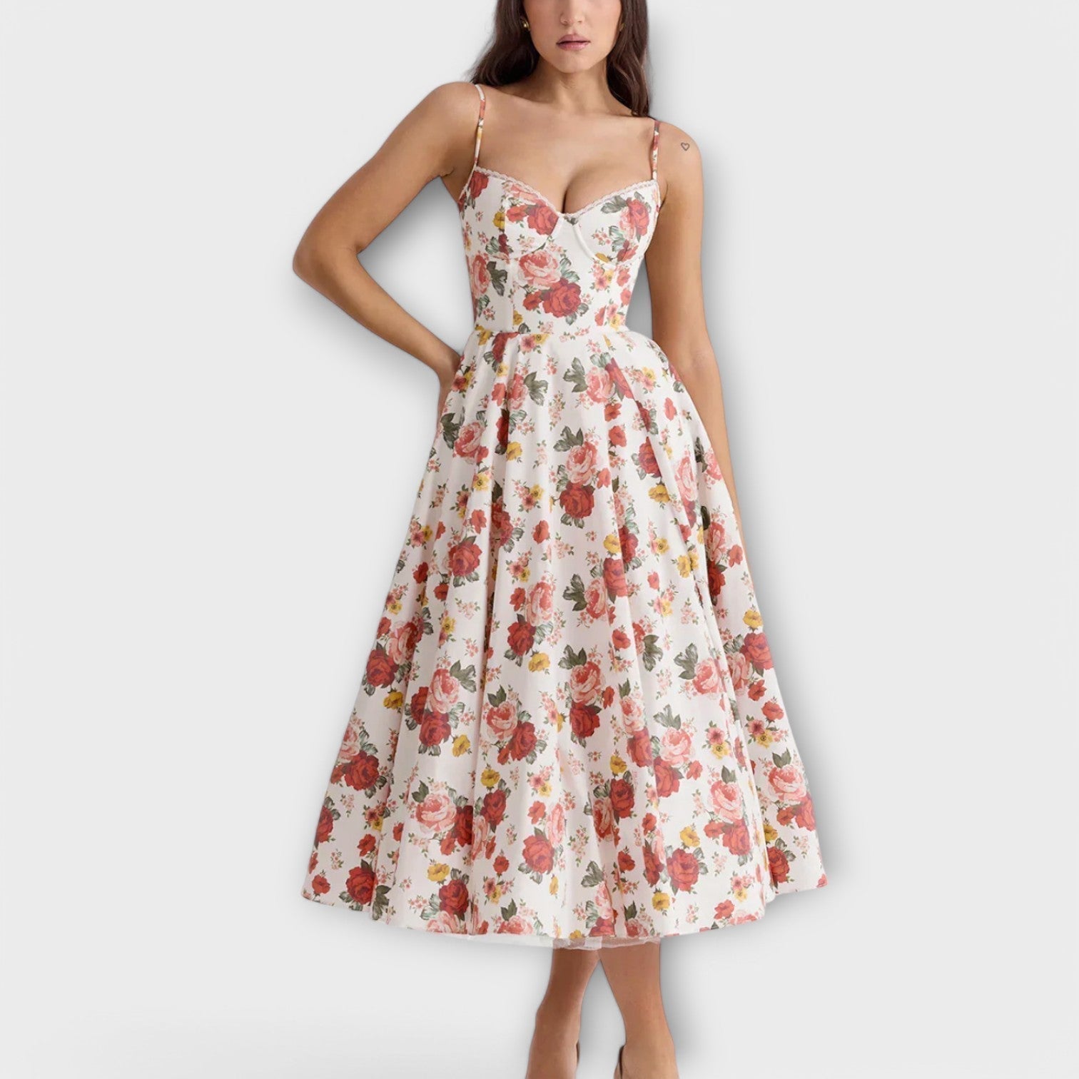 Mélie – Light summer dress with corset detail