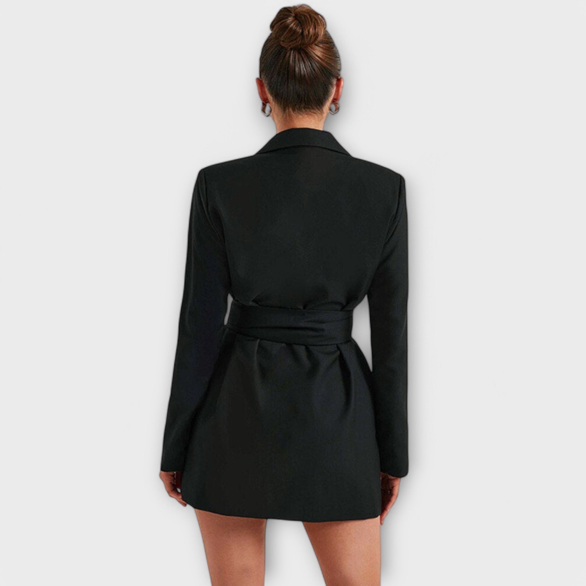 V-neck blazer dress