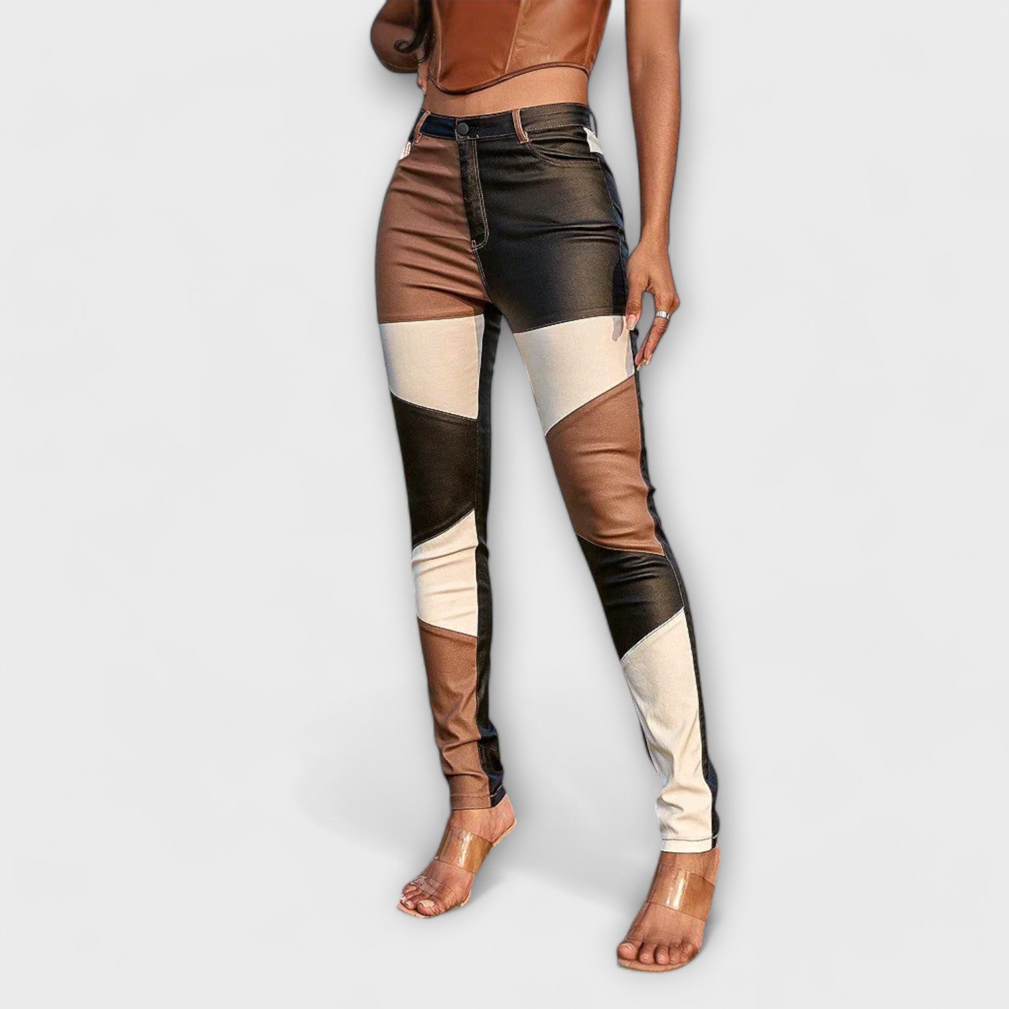 Calliope - Color Block Pattern Trousers