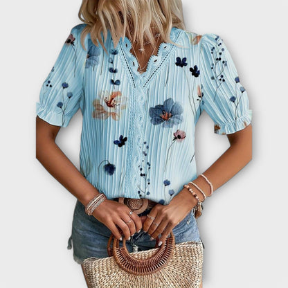 Emily - Fashionable Blouse with V-Neck