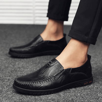 Men's Leather Moccasin Pisa Verno