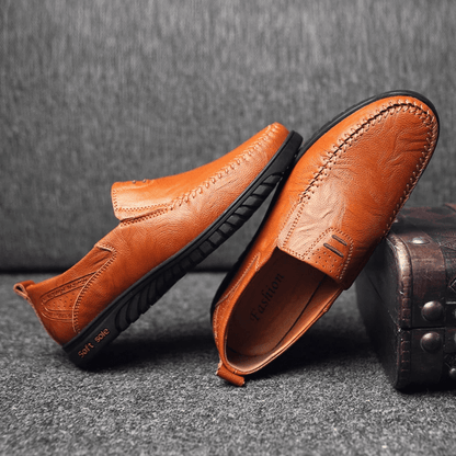 Men's Leather Moccasin Pisa Verno
