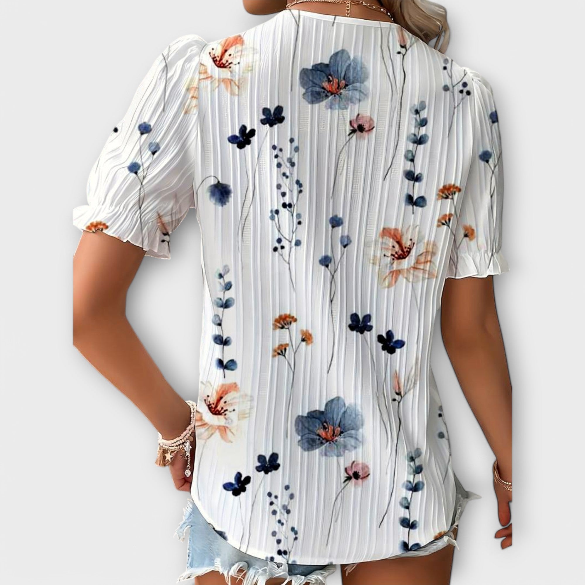 Emily - Fashionable Blouse with V-Neck