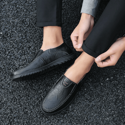 Men's Leather Moccasin Pisa Verno