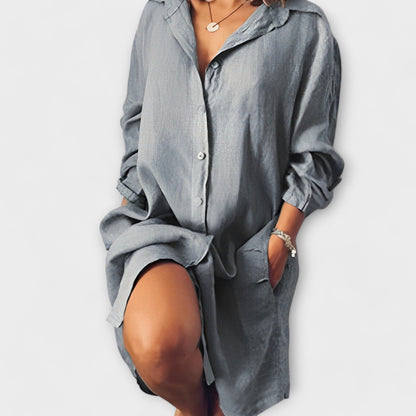 Casual Linen Blouse for Everyday Wear