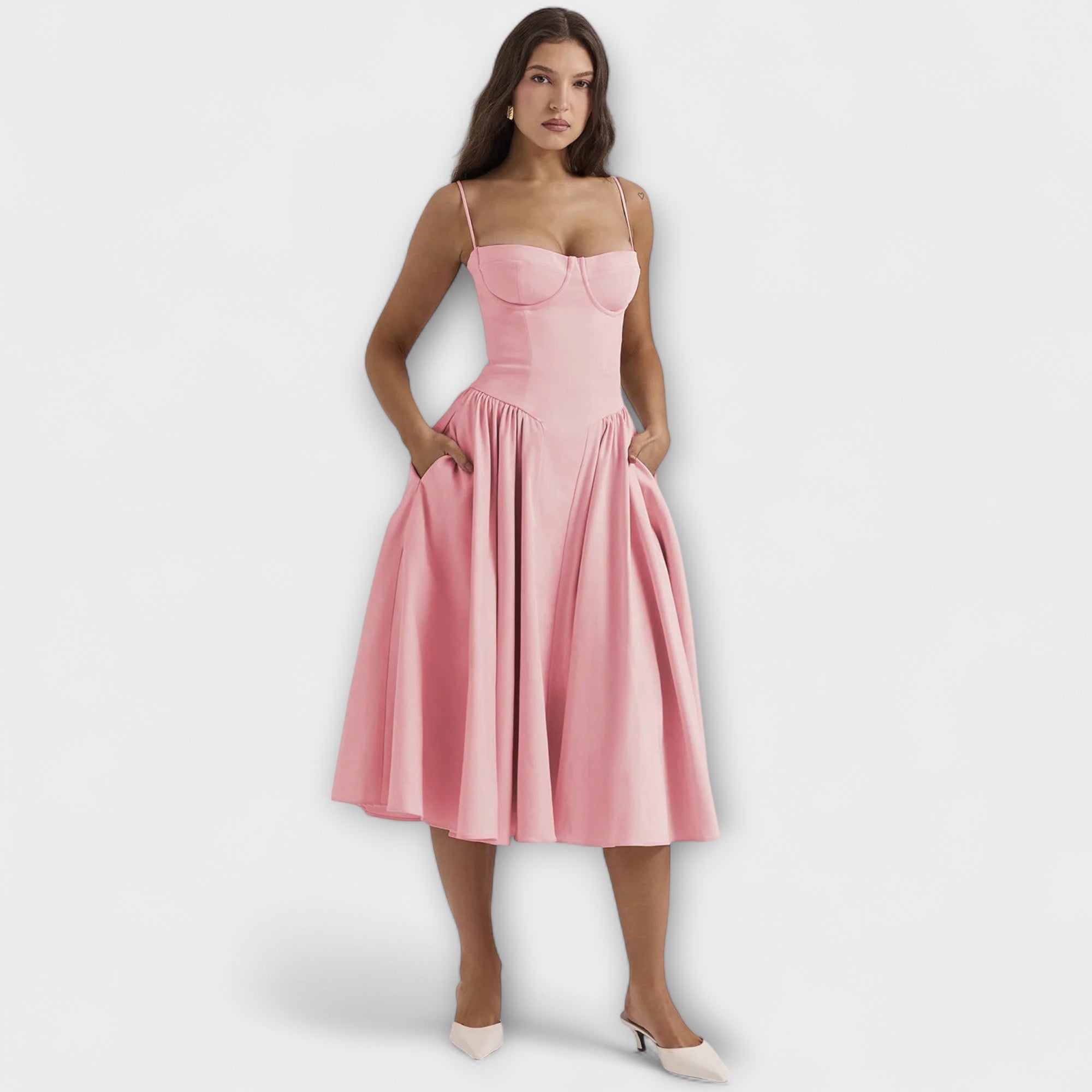 Rosalie - Sophisticated Sleeveless Lace Dress