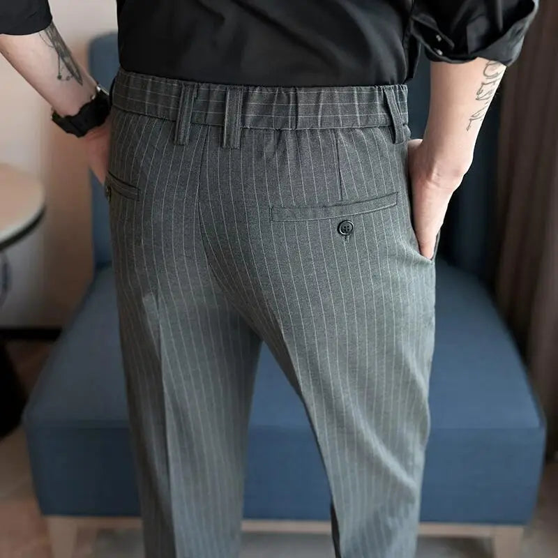 Striped Suit Trousers Verno