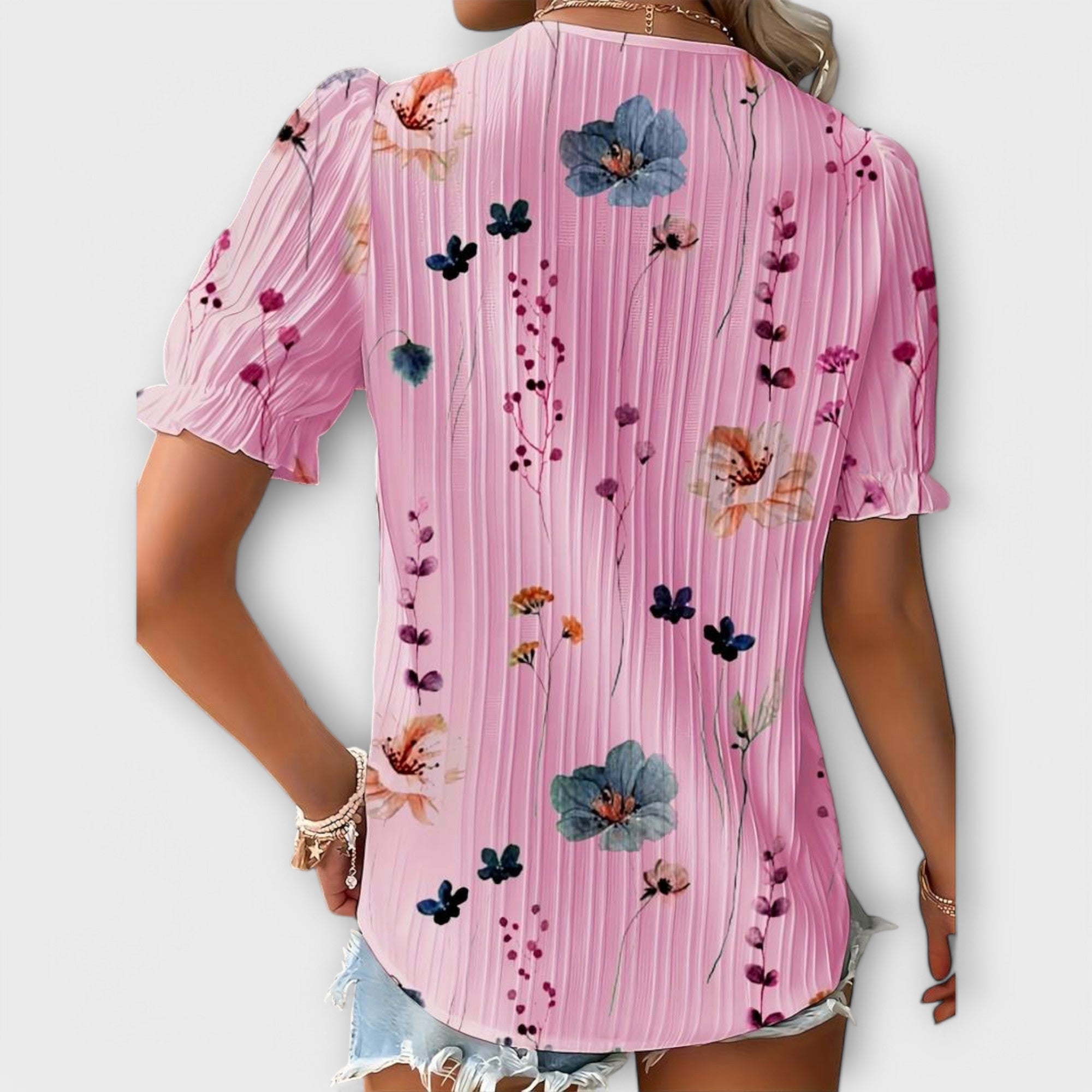 Emily - Fashionable Blouse with V-Neck