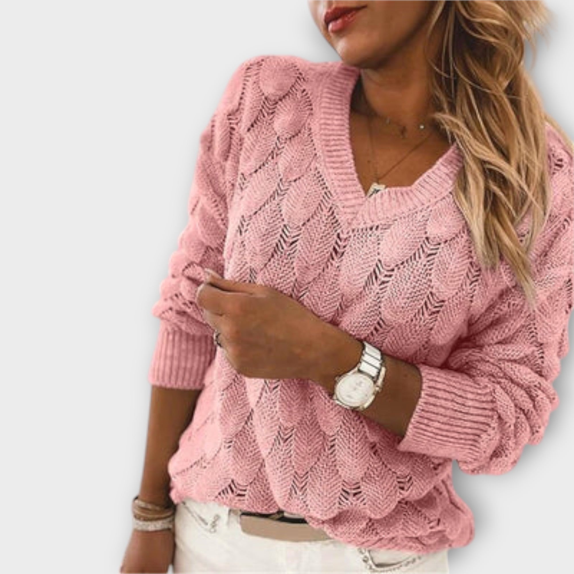 Noemier - Pullover with V-neck