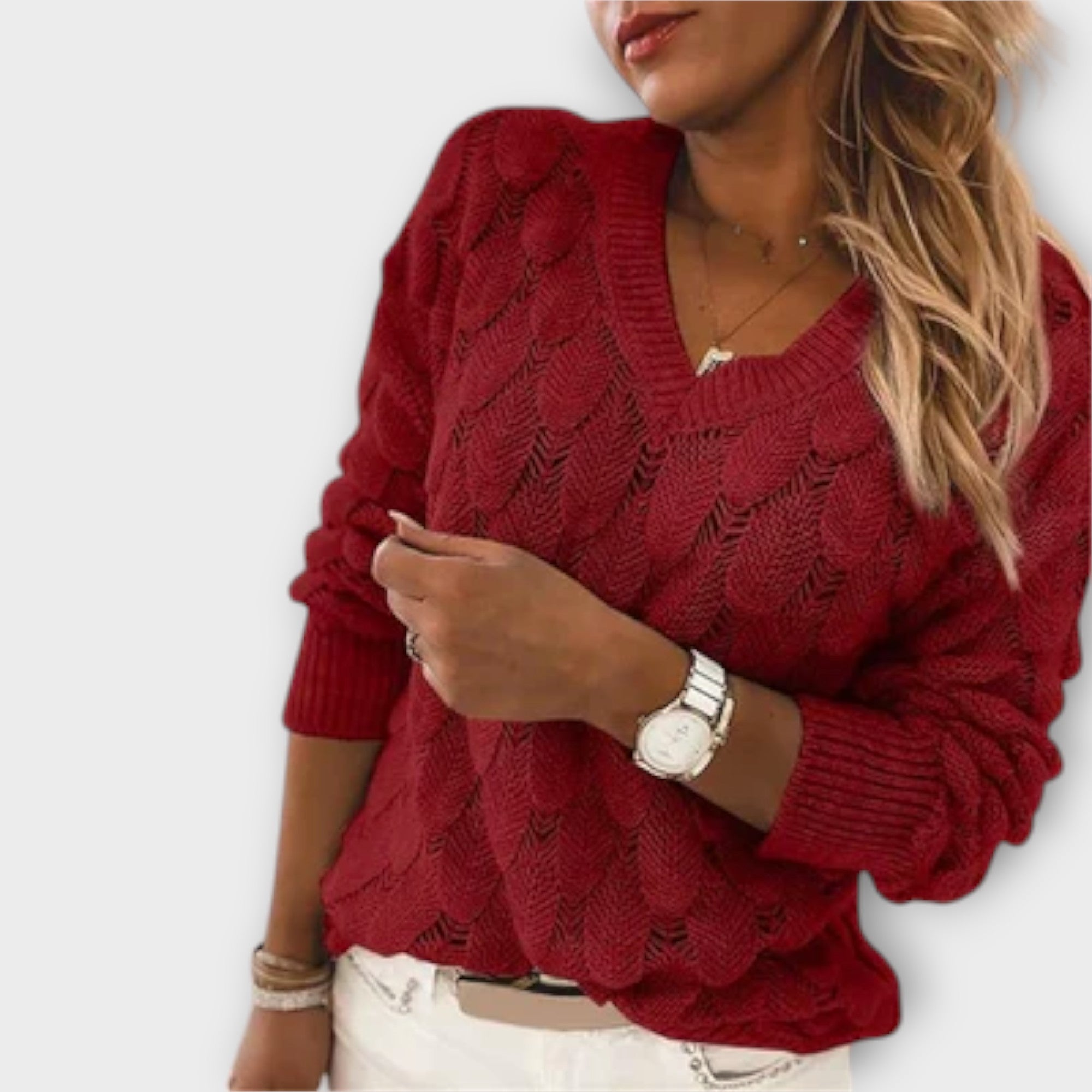 Noemier - Pullover with V-neck